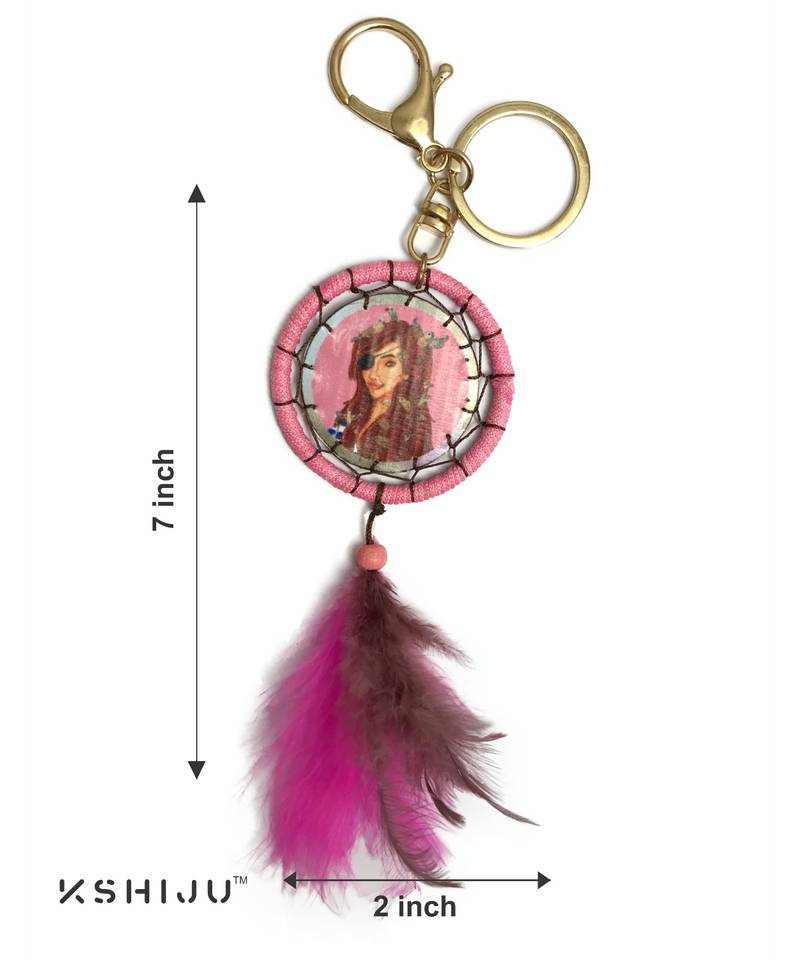 print fairy of the night lady onyx majestic bird of legend dream catcher lucky charm key chain keyring handbag charm