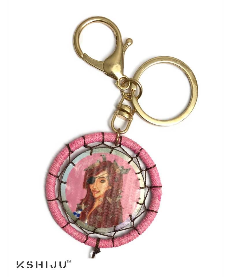 print fairy of the night lady onyx majestic bird of legend dream catcher lucky charm key chain keyring handbag charm