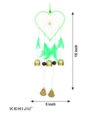 Kshiju's heart shape dreamcatcher atrichoke & carnation 5*15" inch wall hangings home decor nursery decor 2