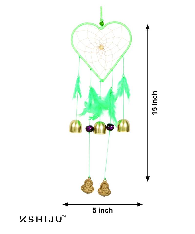 Kshiju's heart shape dreamcatcher atrichoke & carnation 5*15" inch wall hangings home decor nursery decor