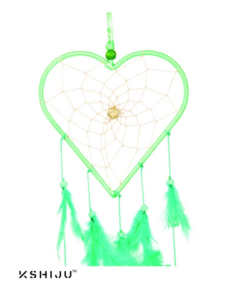 Kshiju's heart shape dreamcatcher atrichoke & carnation 5*15" inch wall hangings home decor nursery decor