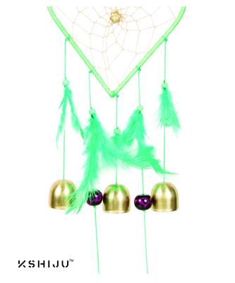 Kshiju's heart shape dreamcatcher atrichoke & carnation 5*15" inch wall hangings home decor nursery decor 4