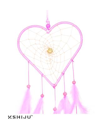 Kshiju's heart shape dreamcatcher thistle 5*15" inch wall hangings home decor nursery decor 3