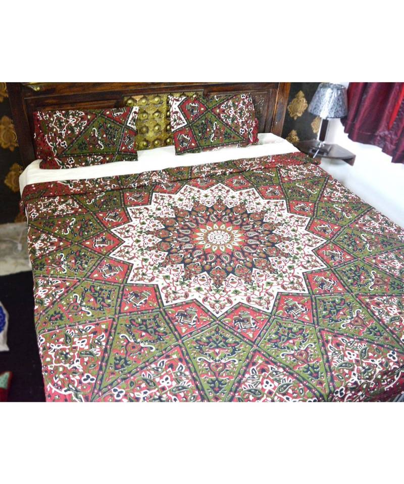 Mandala Duvet Cover Indian Bedding Set Doona Double Queen Size With Pillow Cover RHDVT0053