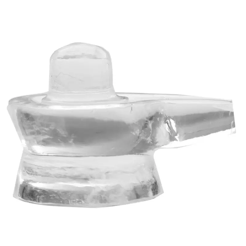 Pure Natural Sphatik Crystal Divine Shiva Lingham