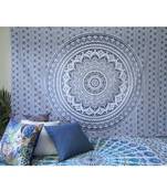 New Twin Grey Mandala Hippie Room Decorative Tapestry Grey Wall Hanging Cotton Tapestry Room Decor Bedspread Throw