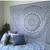 New Twin Grey Mandala Hippie Room Decorative Tapestry Grey Wall Hanging Cotton Tapestry Room Decor Bedspread Throw