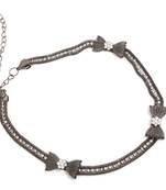 Crystal Studded Mesh Chain Belt