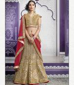 Mahotsav Beige Gota Bridal Wear Lehenga Choli