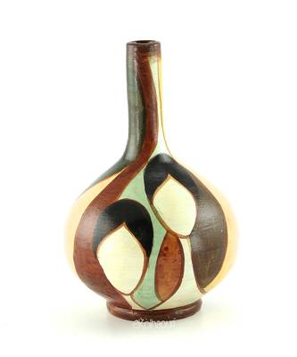 Handmade Pots With Handpainted Abstract Multicolor Design Teracotta Home Decor/ Flower Pot 1