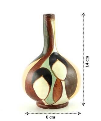 Handmade Pots With Handpainted Abstract Multicolor Design Teracotta Home Decor/ Flower Pot 4