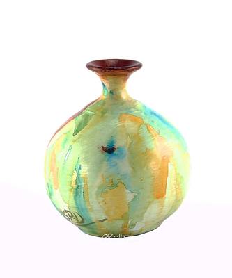 Handmade Pots With Handpainted Village Lady Multicolor Design Teracotta Home Decor/ Flower Pot 2