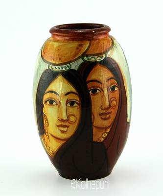 Handmadetwo Village Womens Multicolor Design Terracotta Idols And Figurines/Home Decor/ Showpieces/Pots 1