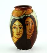 Handmadetwo Village Womens Multicolor Design Terracotta Idols And Figurines/Home Decor/ Showpieces/Pots