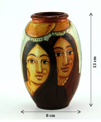 Handmadetwo Village Womens Multicolor Design Terracotta Idols And Figurines/Home Decor/ Showpieces/Pots 4