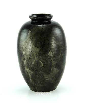Handmade Pots With Handpainted Bhudha Face Black Teracotta Design Home Decor/ Flower Pot 2