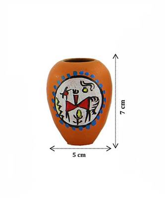 Handmade Pots With Handpainted Mini Three Home Decor/ Flower Pot Teracotta Pot 2