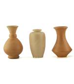 Handmade 3D Work Mini Three Show Piece Terracotta Pot Set Idols And Figurines/Home Decor/ Showpieces
