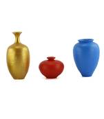 Handmade Pots With Handpainted Mini Three Home Decor/ Flower Pot Teracotta Pot