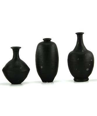 Handmade 3D Work Mini Three Show Piece Terracotta Pot Set Idols And Figurines/Home Decor/ Showpieces 1