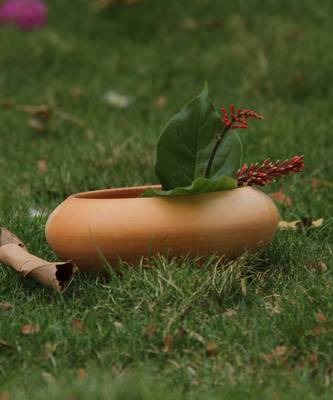 Natural Colored Made Of Teracotta Clay Handicrafts Showpiece Terracotta Vase 2