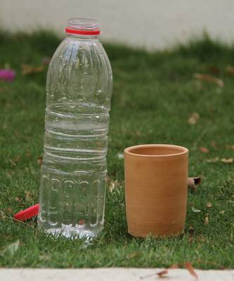 Natural Colored Made Of Teracotta Clay Handicrafts Showpiece Terracotta Vase 3
