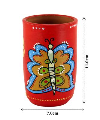 Multicolored Made Of Teracotta Clay Handicrafts Showpiece Terracotta Vase/Pot 2