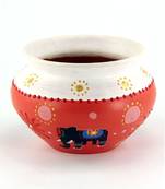 Multicolored Made Of Teracotta Clay Handicrafts Showpiece Terracotta Vase/Pot