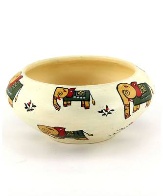 Multicolored Made Of Teracotta Clay Handicrafts Showpiece Terracotta Vase/Pot 1