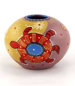 Multicolored Made Of Teracotta Clay Handicrafts Showpiece Terracotta Vase/Pot