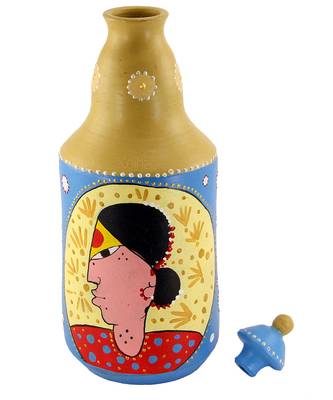 Multicolored Made Of Teracotta Clay Handicrafts Showpiece Terracotta Vase/Pot 2