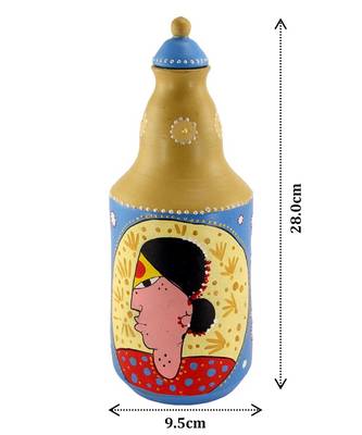 Multicolored Made Of Teracotta Clay Handicrafts Showpiece Terracotta Vase/Pot 3