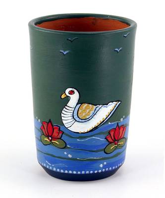 Multicolored Made Of Teracotta Clay Handicrafts Showpiece Terracotta Vase/Pot 1