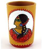 Multicolored Made Of Teracotta Clay Handicrafts Showpiece Terracotta Vase/Pot