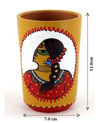 Multicolored Made Of Teracotta Clay Handicrafts Showpiece Terracotta Vase/Pot 2