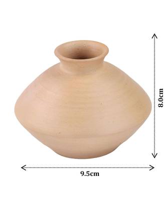 Natural Colored Made Of Teracotta Clay Handicrafts Showpiece Terracotta Vase 3