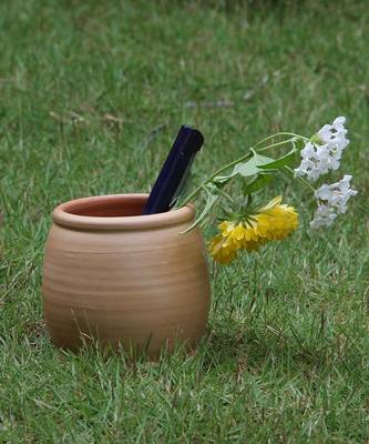 Natural Colored Made Of Teracotta Clay Handicrafts Showpiece Terracotta Vase 2