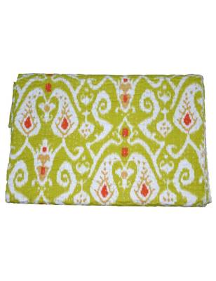 Kantha Quilt Queen Cotton Vintage Throw Blanket Multi Design Indian Handmade GDR0011 1
