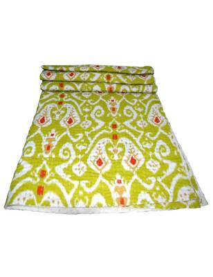 Kantha Quilt Queen Cotton Vintage Throw Blanket Multi Design Indian Handmade GDR0011 4