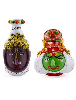 Handmade Creative Pair Of Male And Female M Seal & Terracotta Showpeice For Home Decor 1