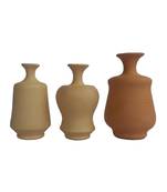 Handmade Mini Three Show Piece Terracotta Pot Set Idols And Figurines/Home Decor/ Showpieces