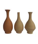 Handmade Original Mini Three Show Piece Terracotta Pot Set Idols And Figurines/Home Decor/ Showpieces