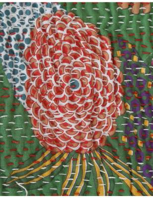 Kantha Quilt Queen Cotton Vintage Throw Blanket Multi Design Indian Handmade GDR0056 3
