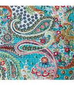 Kantha Quilt Queen Cotton Vintage Throw Blanket Multi Design Indian Handmade GDR0059