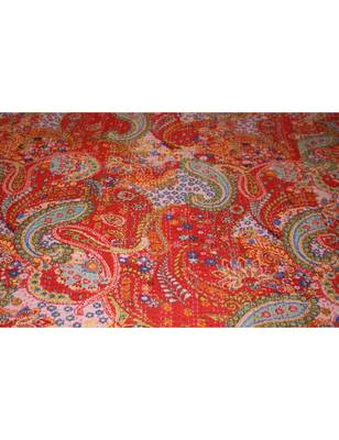 Kantha Quilt Queen Cotton Vintage Throw Blanket Multi Design Indian Handmade GDR0063 2
