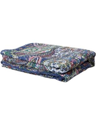 Kantha Quilt Queen Cotton Vintage Throw Blanket Multi Design Indian Handmade GDR0065 1