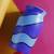 Hand Painted Blue Modern Art Terracotta Round Vase Table Top Vases Flower Vase Flower Pots
