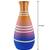 Hand Painted Red And Blue Color With Stripes Terracotta Round Vase Table Top Vases Flower Vase Flower Pots