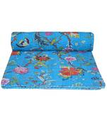 Kantha Quilt Queen Cotton Vintage Throw Blanket Multi Design Indian Handmade GDR0081