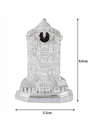Attaractive Silver Plated Resin Material Lord Balaji Idol For Home Decor/Gift Items/Showpiece 3